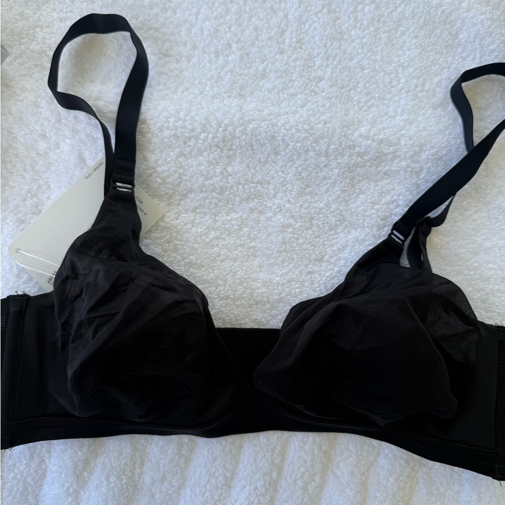 NWT Wolford Sheer Touch Black Bra 34b